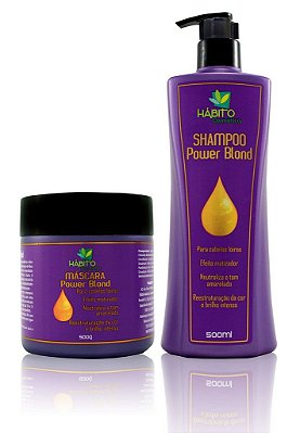 Power Blond Kit Matizador Hábito Cosméticos Profissional
