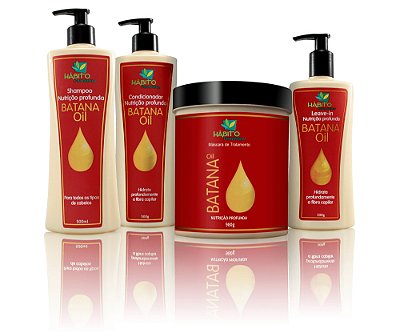Hábito Cosméticos Kit batana Nutrição Profunda