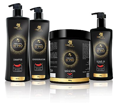Hábito Cosméticos Força Total B7 Pro Kit completo Crescimento e Força
