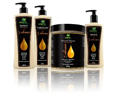 Hábito Cosméticos 5 Silicones Tratamento de Alta Performace