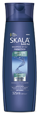 Shampoo Skala Men Anticaspa Prebiótico Prevenção Da Queda 325ml