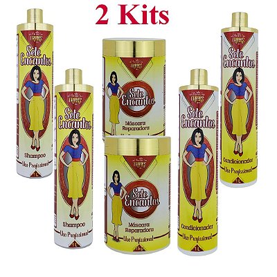 Sete Encantos 2 Kits Fio Nos Trinks Profissional 1L Para Revenda