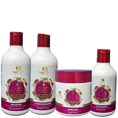 Vinagre de Maça Habito Cosméticos Kit Completo