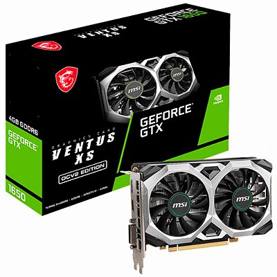 Placa de Vídeo GTX 1650 4GB GDDR5 Ventus XS OCV1 MSI 912-V809-3466