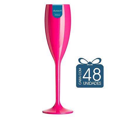 48 Taças Champagne 160 ml Pink