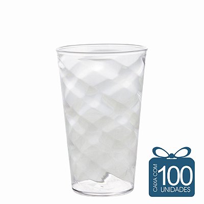 100 Copos Twister 500 ml Transparente