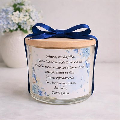 Vela Lembrancinha Personalizada - Iris