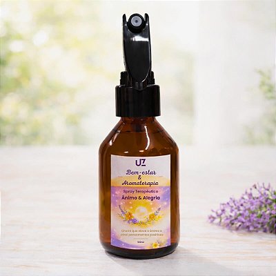Spray Terapêutico Aromaterapia Ânimo e Alegria - 100ml