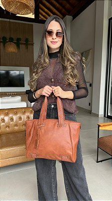 Bolsa Tote com Alça Texturizada