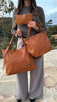 Conjunto 3 EM 1 - Bolsa Grande, Bolsa Média e Clutch
