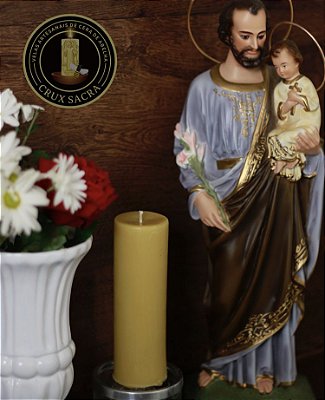 Vela votiva 100% de cera de abelha - unidade - 15x5cm