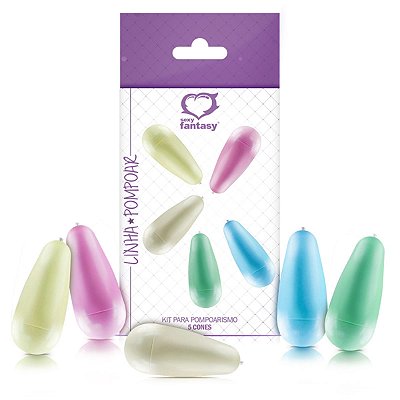 Kit com 5 Cones para Pompoarismo