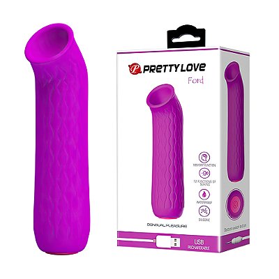 Mini Estimulador Feminino com 12 Modos de Sucção - Cor:Roxo - SU014