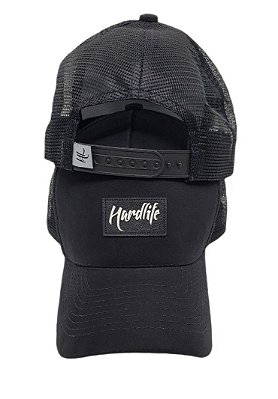 BONÉ HARDLIFE TRUCKER LOGOBOX PRETO