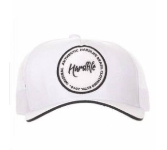 BONÉ HARDLIFE TRUCKER BRANCO