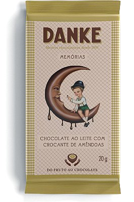 Chocolate Danke Ao Leite Com Croncante De Amêndoas