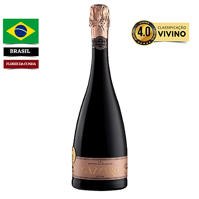 Espumante Gazzaro Brut Rosé Tradicional 750 ml