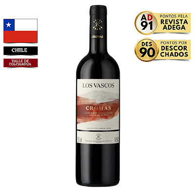 VINHO LOS VASCOS CROMAS GRAN RESERVA CABERNET SAUVIGNON 2019
