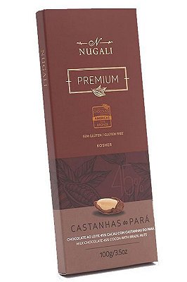 Chocolate Nugali ao Leite C/Castanhas Do Pará 100g