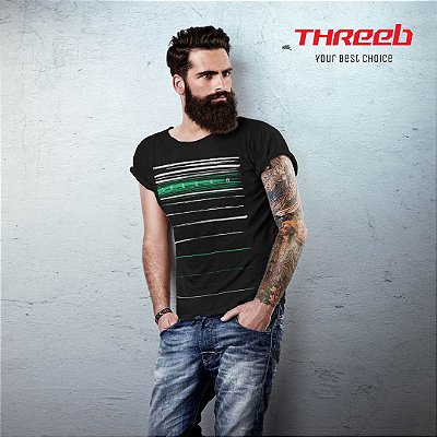 Camiseta Masculina Threeb Traits