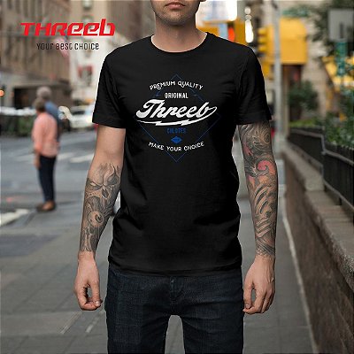Camiseta Threeb Preta Make Your Choice