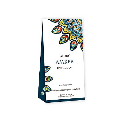 Perfume Indiano Âmbar - Goloka - 10ml - Para Pele e Difusor.
