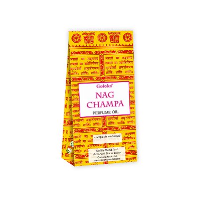 Perfume Indiano Nag Champa Goloka - Para pele e difusor - 10ml