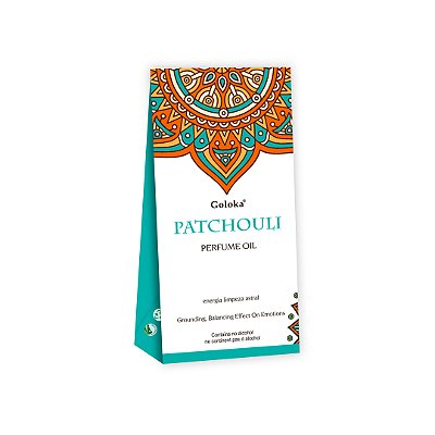 Perfume Indiano Patchouli - Goloka - 10ml - Para Pele e Difusor.