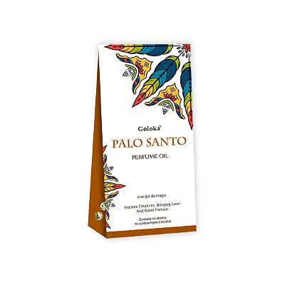 Perfume Indiano Palo Santo - Goloka - 10ml - Para Pele e Difusor.
