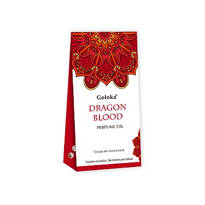 Perfume Indiano Dragon Blood - Goloka - 10ml - Para Pele e Difusor.