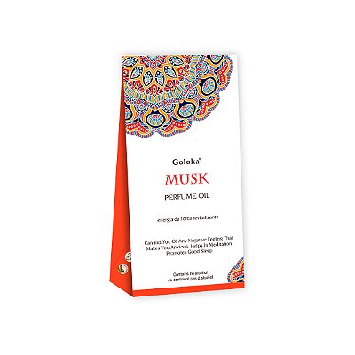 Perfume Indiano Musk - Goloka - 10ml - Para Pele e Difusor.