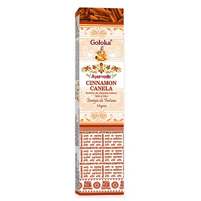 Incenso Indiano Canela - Energia da fortuna - Ayurvedic