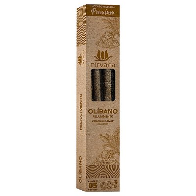 Incenso Natural Olíbano - Nirvana Premium - Cx com 05 varetas