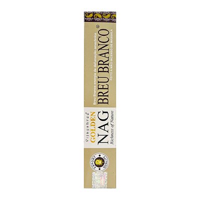 Incenso Massala Golden Nag - Breu Branco