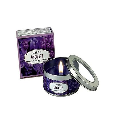 Vela Aromática Violet - Goloka - 70g