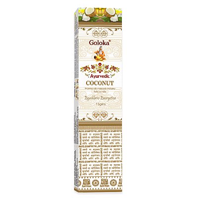 Incenso Goloka Ayurvedic Coconut - Coco - 15g