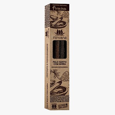 INCENSO NIRVANA - LINHA PREMIUM - PALO SANTO C/ MIRRA