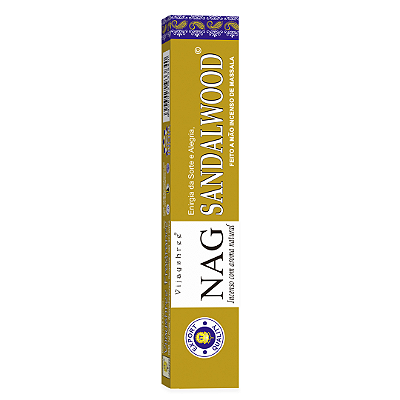 Incenso Golden Nag Massala - Sandalo Sandalwood - 15 varetas