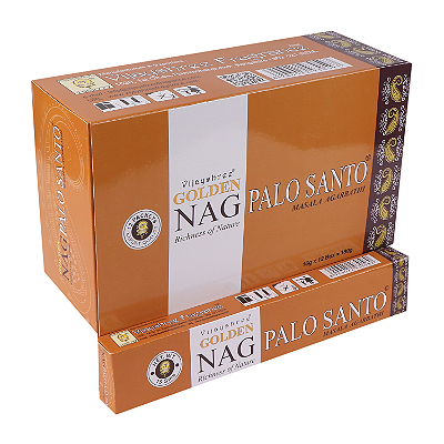 Incenso Indiano Golden Nag Palo Santo Box Com 12