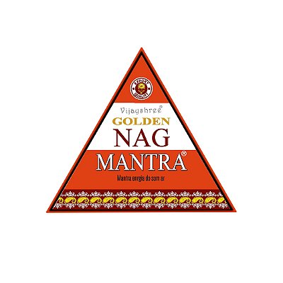 Incenso Cone Cascata Golden Nag Cx Triangular - Mantra