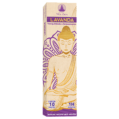 Incenso Lavanda - Tranquilidade e Relaxamento Sem carvão