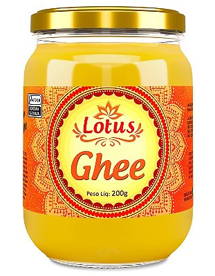 Manteiga Ghee Tradicional 200g Lotus  Zero lactose