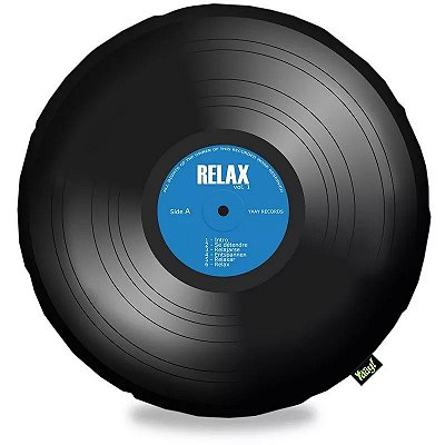Almofada Disco de Vinil LP Bolachão Relax