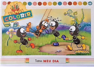 Livro Vamos Colorir - Meu Dia - Smilingüido