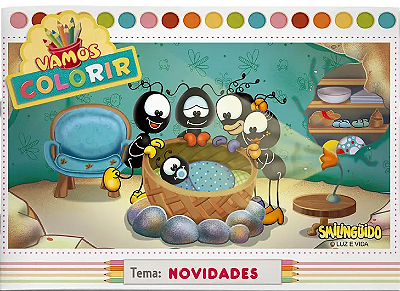Livro Vamos Colorir - Novidades - Smilingüido