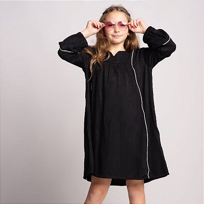 Vestido Viés Preto e Branco