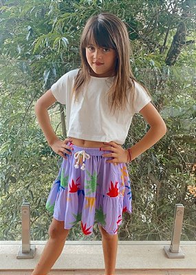 Saia Infantil Estampada Pólen