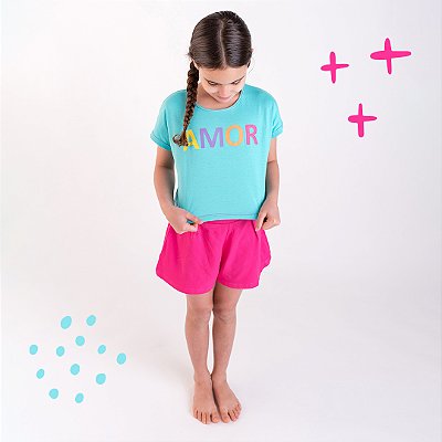 Blusa Cropped Infantil Menina Green