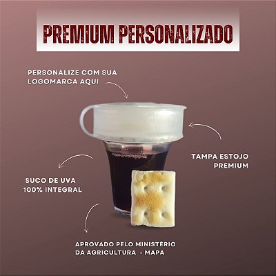 Kit Santa Ceia Premium Personalizado - caixa com 48 cálices
