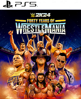 WWE 2K24 Edição 40 Anos do WrestleMania PS5 Midia Digital